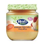 HERO BABY KARIŞIK MEYVELİ YULAFLI KAVANOZ MAMA 120GRX12