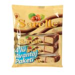 SARELLE DUO SÜTLÜ ÇİKOLATA KAPLI FINDIK GOFRET POŞET 4X33GRX16